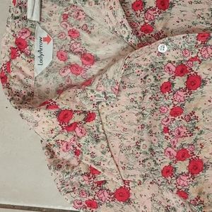 VTG 70s Collared Rose Buttondown